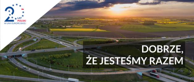 [VIDEO] Wspólnota europejska i polskie drogi - Ponad 5200 km dróg krajowych zostało zbudowanych z wykorzystaniem ok. 104 mld zł pochodzących z funduszy unijnych